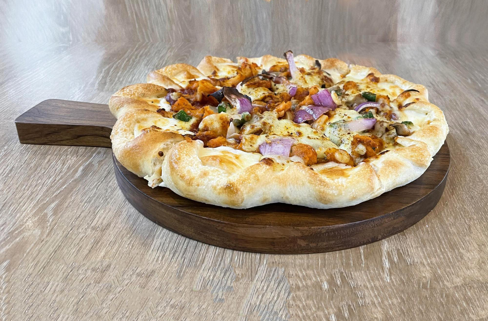 Pizza Curry-Huhn